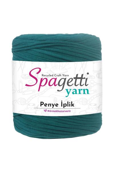 Spagettiyarn Penye İp Damla Yeşil El Örgü İpliği
