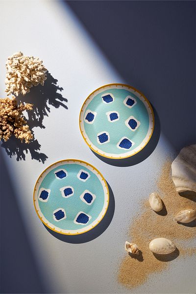 Emsan Voyage Blue 26 cm 2-Piece Serving Plate