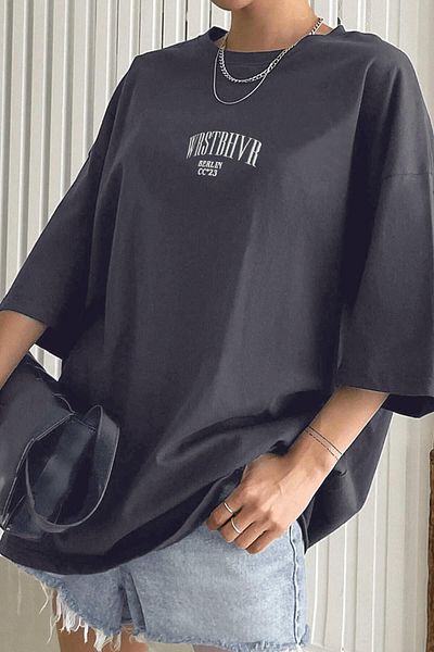 Teenage Millionaire Dámské tričko Dont Announce Smoked Oversize Salas Boyfriend