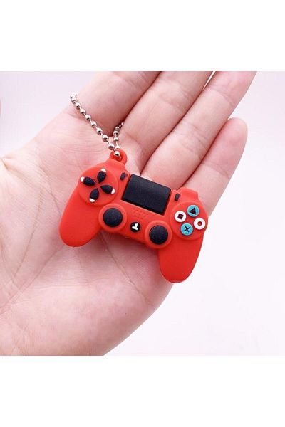 SPELT Ps4 Playstation Dualshock 4 Gamepad Sleeve Keychain - Red