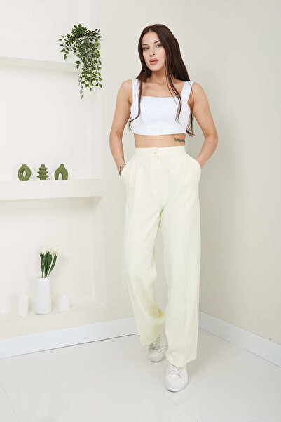 Genel Markalar Kadın Yüksek Bel Palazzo Pantolon