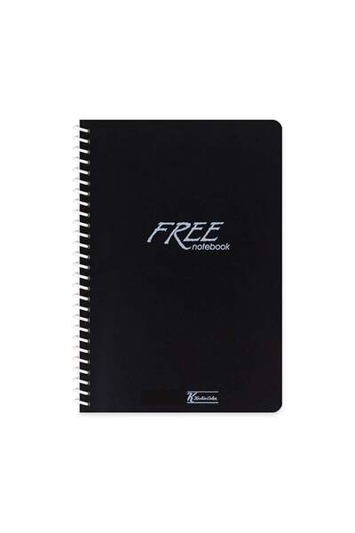 KESKİN COLOR Keskin Color Free Spiralli Siyah Plastik Kapak 120 Yaprak A4 Çiz...