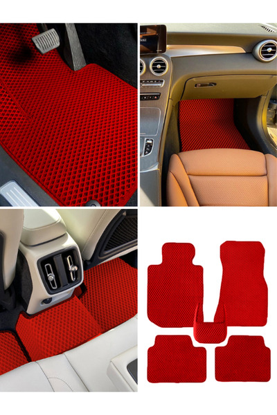 Genel Markalar Volkswagen Golf 7 (2012-2019) Model Yeni Nesil Oto Paspas Kırmızı