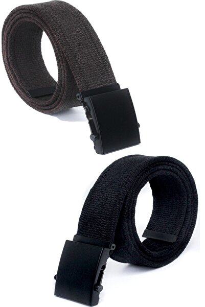 Livize 2 bucăți de centură neagră coloană cu lățime de 4 cm - cataramă