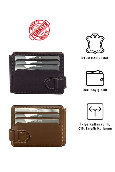 louisiana polo Ανδρικό πορτοφόλι από γνήσιο δέρμα Brown-Tan 711