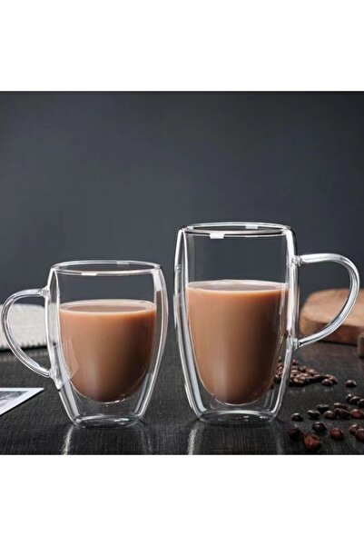 Choice Double Layer Transparent Glass Cup High Borosilicate Glass Juice Milk Heat-Resistant Coffee Cup R...