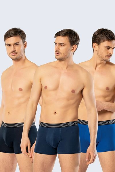 Cacharel 3 Ανδρικά Boxers - 95% Βαμβάκι, 5% Elastane, Μικτό Χρώμα