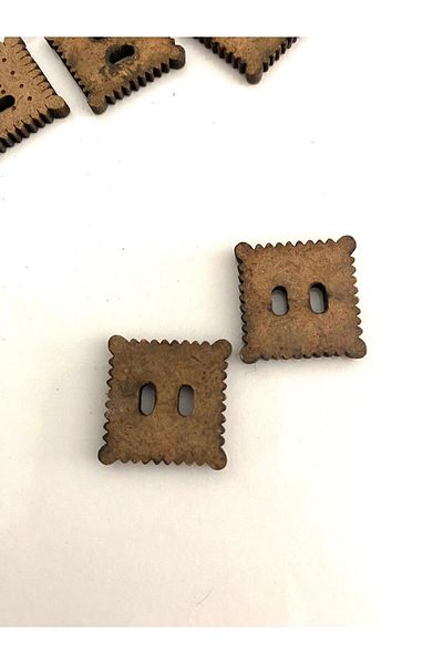 canan dizayn Petibor Model Wooden Button 20 mm (15 Pcs)