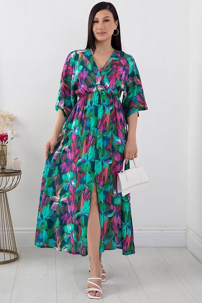 PULLIMM Double Breasted Slit Dress - 936-2966