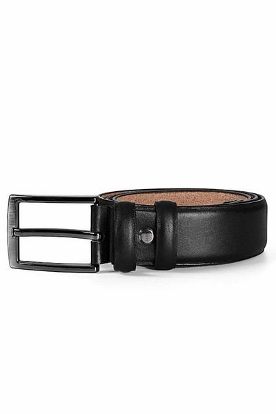 Ars Black Leather Jeans Belt