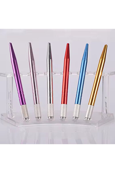 MRS NEF Kozmetik قلم ميكروبلادينج ذهبي اللون من الفولاذ المقاوم للصدأ