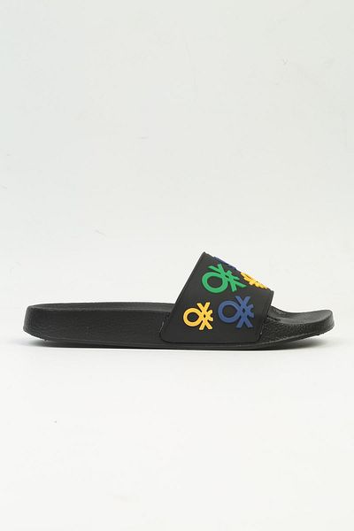 Benetton ® |   BN-1373 - 3816 Μαύρες-Γυναικείες Παντόφλες