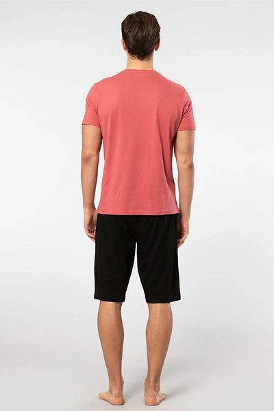 Cacharel Men's Short Sleeve Modal Bermuda Pajama Set - 50% Cotton
