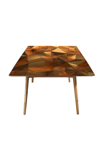 InkSyncStudios Masa Kaplama Folyosu Mobilya Masa Kaplama Folyoları Gold 3D Görünüm Tasarım