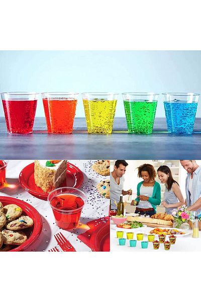 kidspartim 240 ML Set of 16 Mica Crystal Glasses