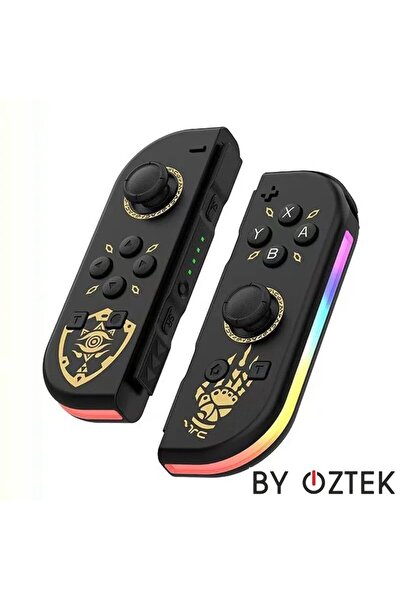BYOZTEK Nintendo Switch/Switch Oled Yüksek Kapasite Titreşimli RGB Işıklı Joy...