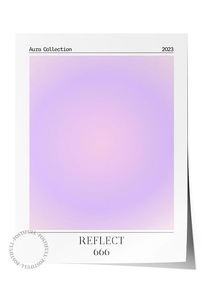 Postifull Aura Series NO:11 - 666 Reflect Angel Number Έγχρωμη αφίσα χωρίς πλαίσιο