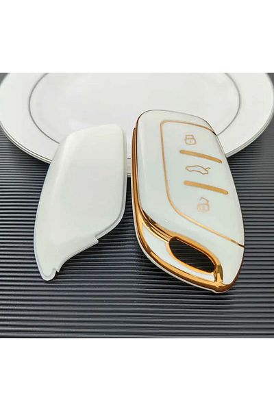 emii auto spare parts Mg5 Mg6 Roewe Rx3 Rx5 I5 Erx5 I6 I5 - Key Case Cream/Gold