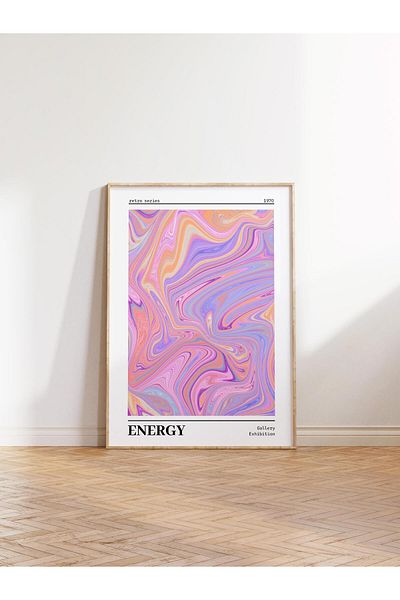 Postifull Aura Series NO:214 - Έγχρωμη αφίσα χωρίς πλαίσιο ενέργειας, αριθμός αγγέλου