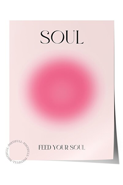 Postifull Aura Series NO:53 - Feed Your Soul, Numbered Angel, Έγχρωμη αφίσα χ...
