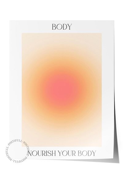 Postifull Aura Series NO:63 - Σώμα χωρίς πλαίσιο, Number of Angels, Έγχρωμη αφίσα