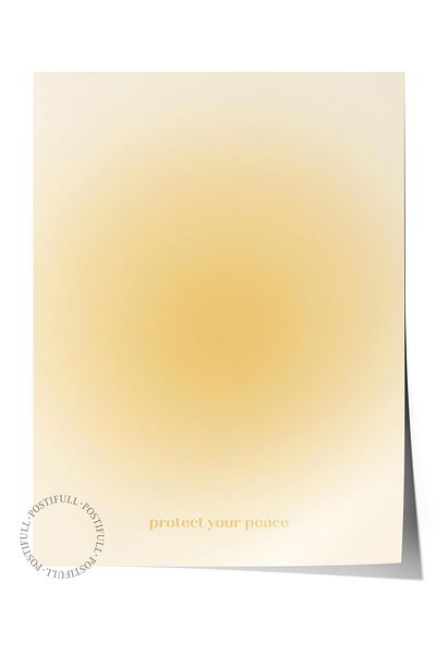 Postifull Σειρά Aura NO:93 - Yellow Aura, Angel Number, Έγχρωμη αφίσα χωρίς πλαίσιο