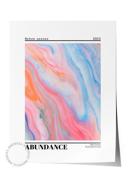 Postifull Σειρά Aura NO:199 - Abudance, Numbered Angel, Έγχρωμη αφίσα χωρίς πλαίσιο