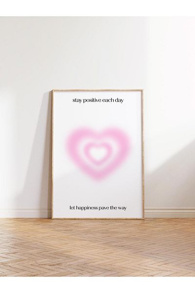 Postifull Aura Series NO:50 - Έγχρωμη αφίσα χωρίς πλαίσιο, "Stay Positive Every Day" - Αριθμημένος άγγελος