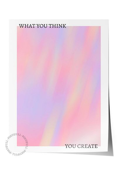 Postifull Aura Series NO:195 - Μικτή έγχρωμη αφίσα χωρίς πλαίσιο