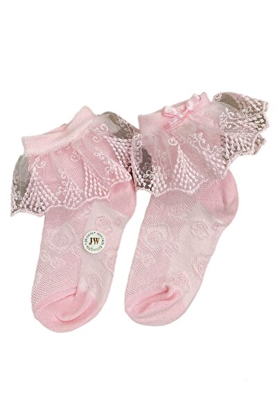 alpmodel Дантелени и розови ароматни чорапи за 5-годишни момичета - чифт