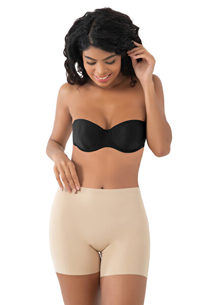 BANEGA High Waist Laser Cut - Nude Colored Boxer Corset with Anti-Slip Band
