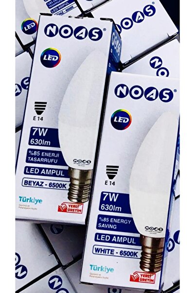 Noas Beyaz Led Ampül E-14 Duy 7 W 630lm 8 ADET