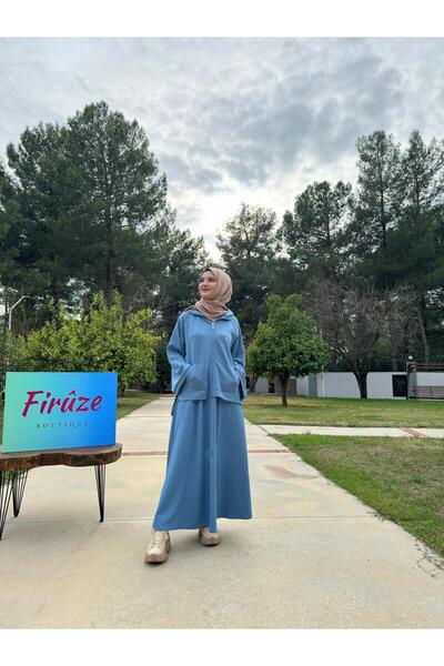 Firuze mavi spor etekli takim