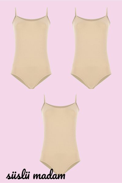 süslü madam iç giyim Lycra String Strap Body with Snap Fasteners
