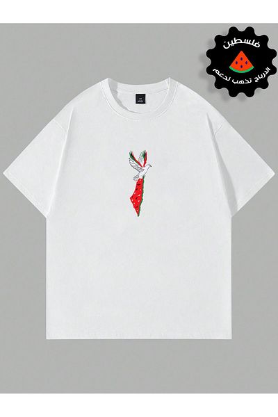 LAND MODA 1TREND Unisex Oversize Palestine Printed T-Shirt Sweatshirt Collection