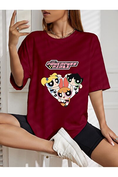 LAND MODA Μπλουζάκι Powerpuff Girls Printed Oversize