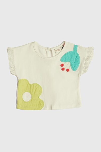 Layette BG Store Kız Bebek Beyaz T-Shirt