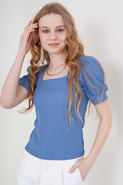 Nisa Luxury Boutique Πλεκτή μπλούζα με τετράγωνο λαιμό