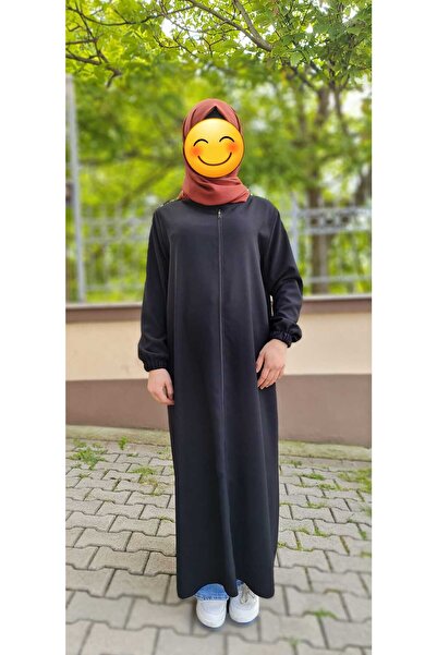 SAYUKER SHOP Women's Robe Made of Black Draped Non-Ironing Fabric