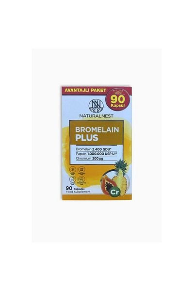 Naturalnest Bromelain Plus - 90 Capsule Pack