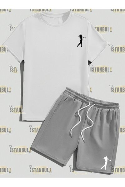 aynewmoda Комплект тениска и шорти за танци с емотикони