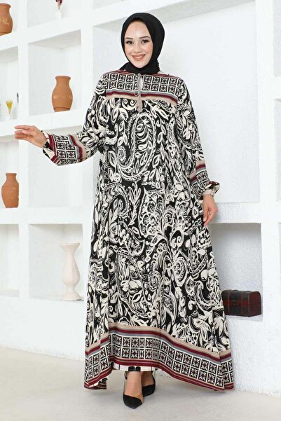 SGS Μαύρο φόρεμα βισκόζης - Λεπτομέρεια με φούντα