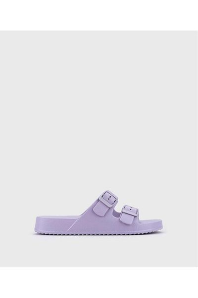 IGOR Purple Habana Double Striped Women's Slippers - Malva S10318-018