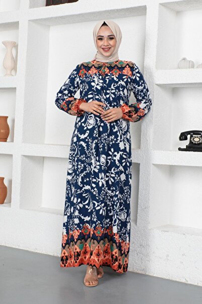 SGS Φόρεμα Hijab σε μπλε ναυτικό - Μοντέλο A-Pile