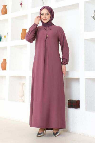 SGS LILA - A Pleat Viscose Dress