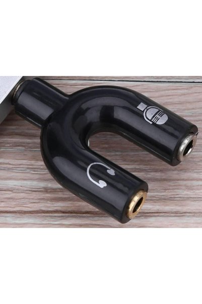DNR Bilişim Mikrofonu ve Kulaklık Ayırıcı  Telefon /Laptop/PC  3.5mm Jack Mik...