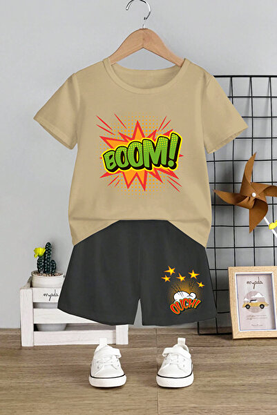 MYADA 20162 Дитячий комплект - Велосипедний комір, набір з 2 штук з принтом bOOM