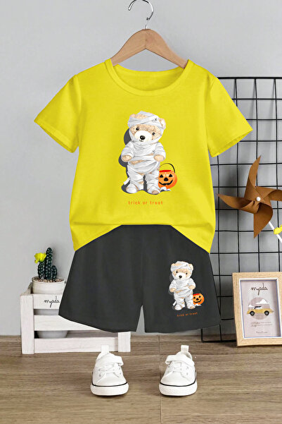 MYADA okrugla kragna Elastični dečiji set - Trick or Treat Štampano , Set od ...