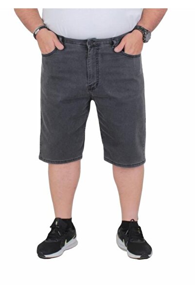 Starbattal Μεγάλο μέγεθος Lycra Jeans Capri - Πέντε τσέπες, FUME 11911