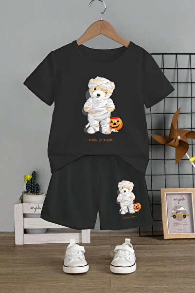 MYADA Set pentru copii cu gât elastic - Trick or Treat Printed, Set de 2 12692